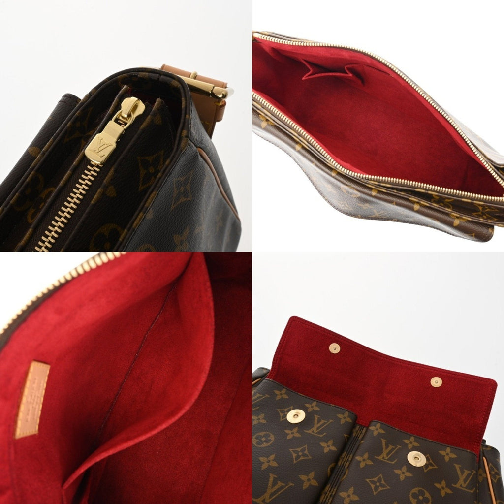 Louis Vuitton Brown Monogram Canvas Shoulder Bag (Pre-Owned)