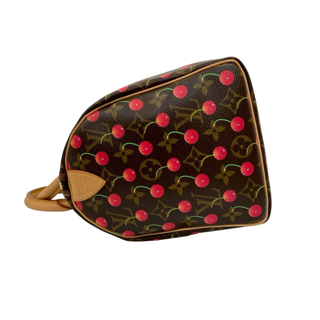 Louis Vuitton Brown Red Color Leather Pvc Boston Bag Handbag (Pre-Owned)