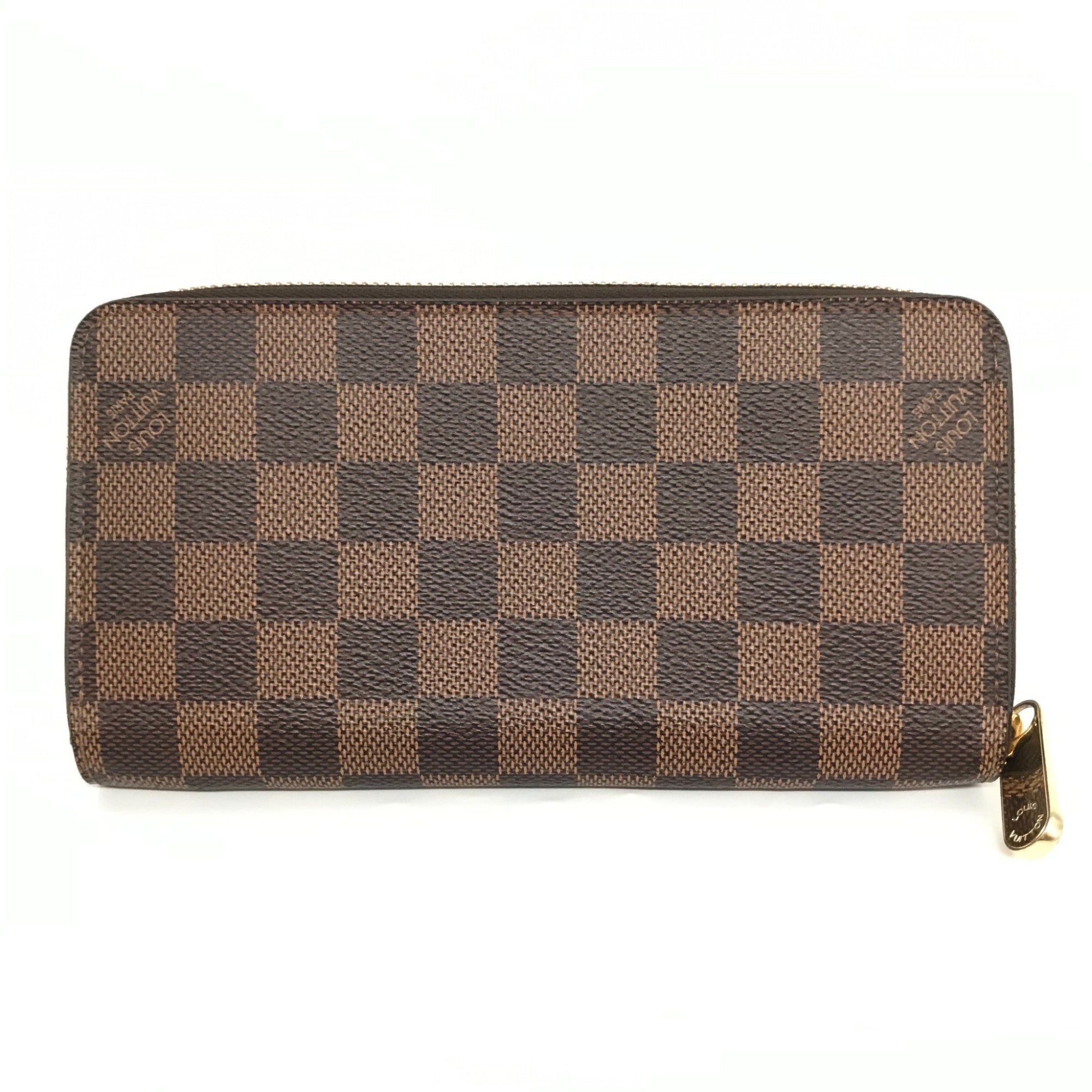 Louis Vuitton Brown Damier Canvas Ebene Damier Canvas Long Wallet (Bi-Fold) (Pre-Owned)
