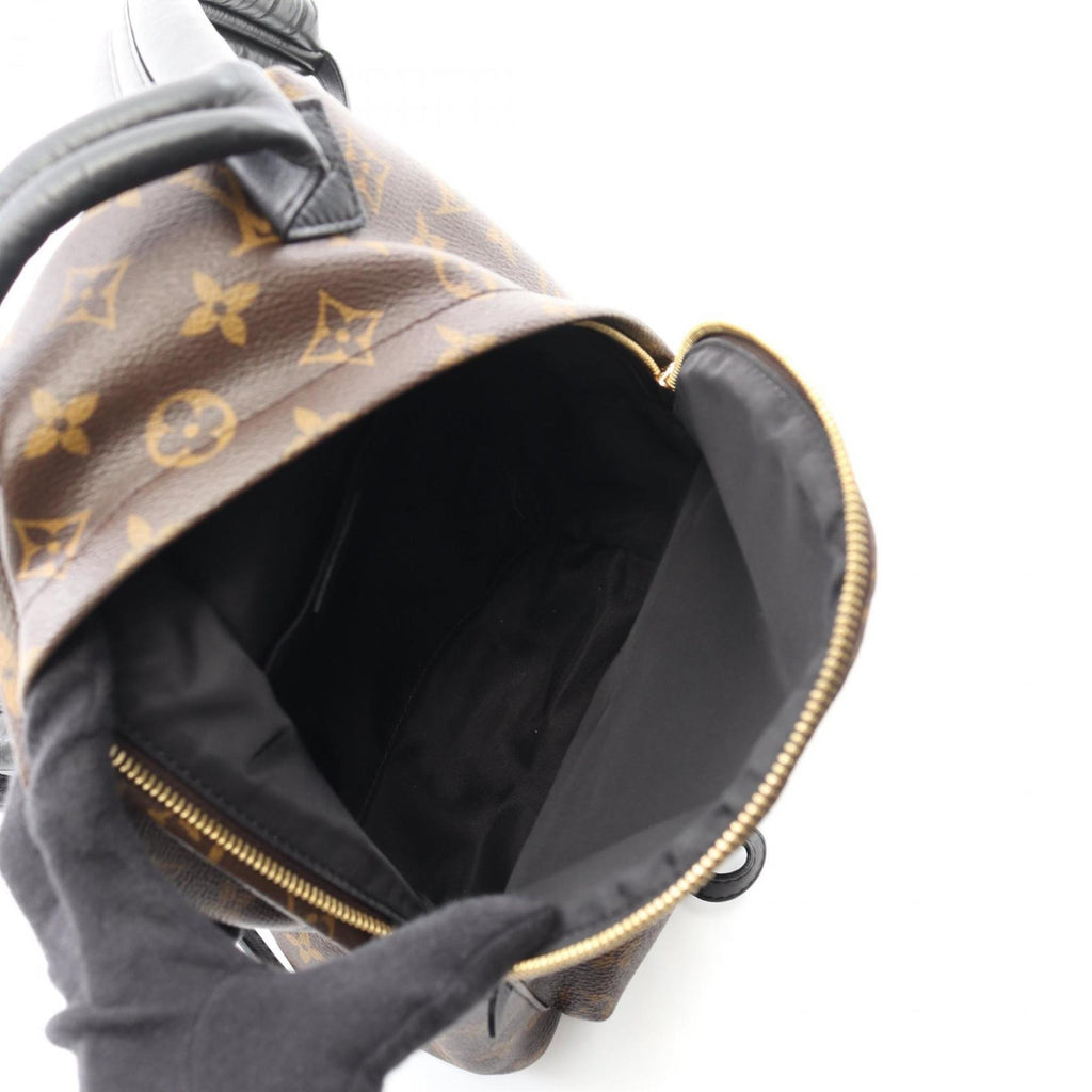 Louis Vuitton Black Brown Monogram Coated Canvas Backpack (Pre-Owned)