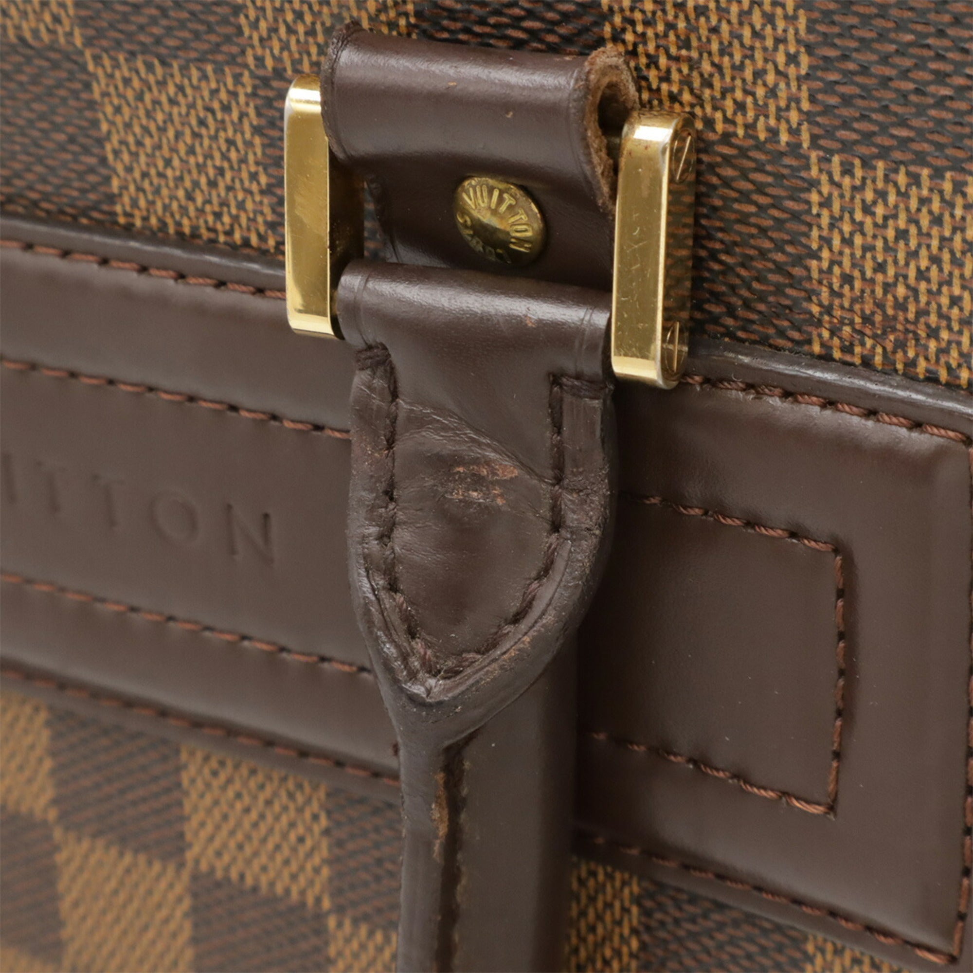 Louis Vuitton Brown Damier Canvas Pvc Handbag Tote Bag (Pre-Owned)