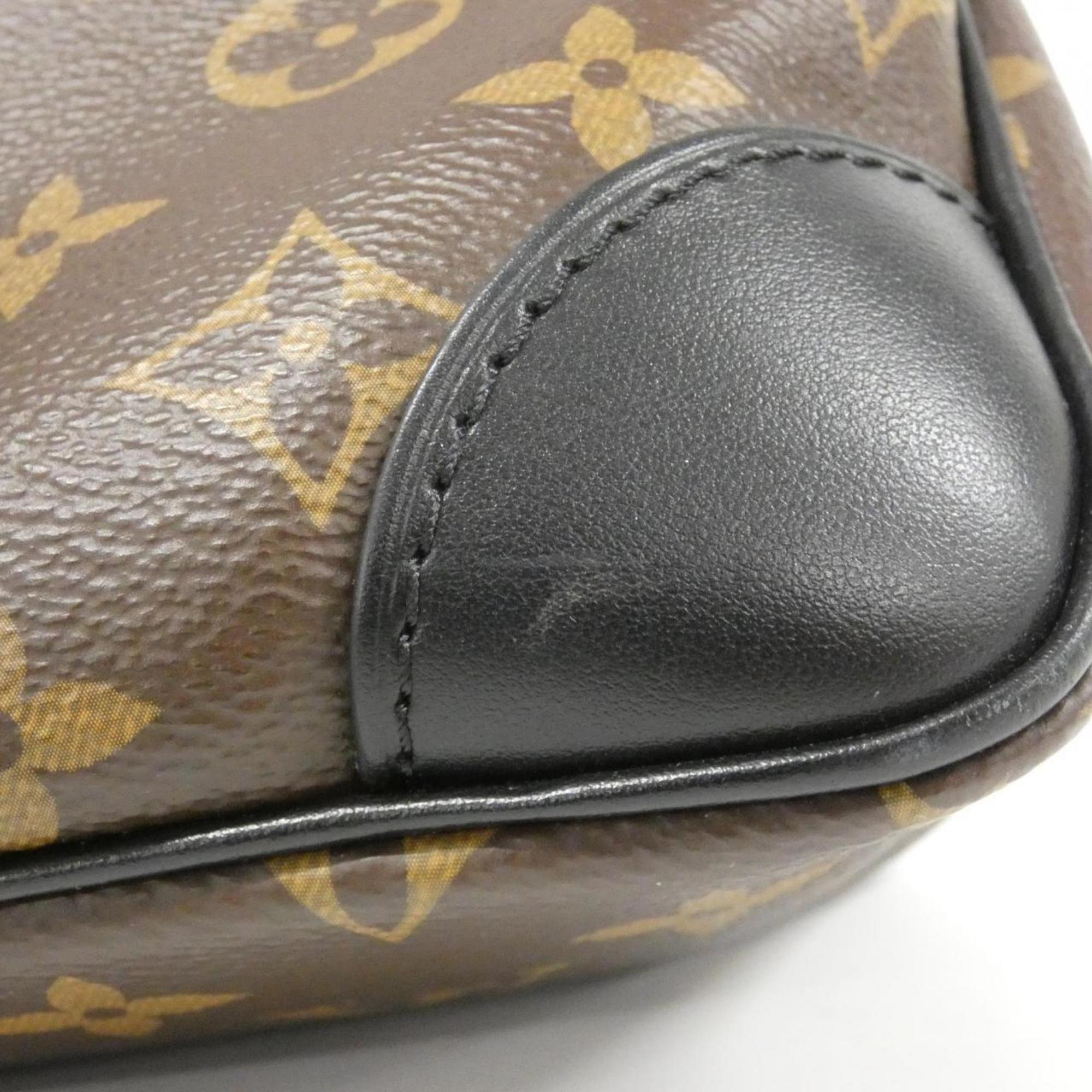 Louis Vuitton Black Marron Coated Canvas Shoulder Bag (Pre-Owned)