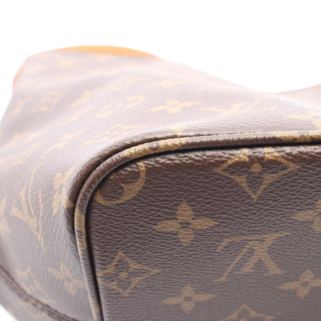 Louis Vuitton Brown Coated Canvas Leather Shoulder Bag (Pre-Owned)