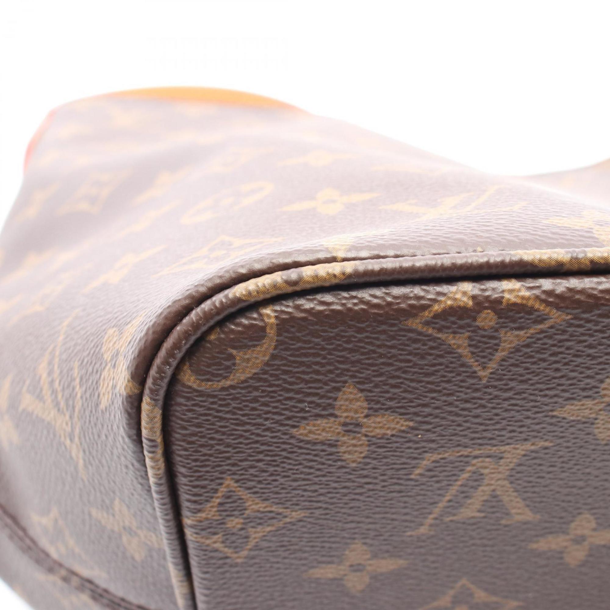 Louis Vuitton Brown Coated Canvas Leather Shoulder Bag (Pre-Owned)