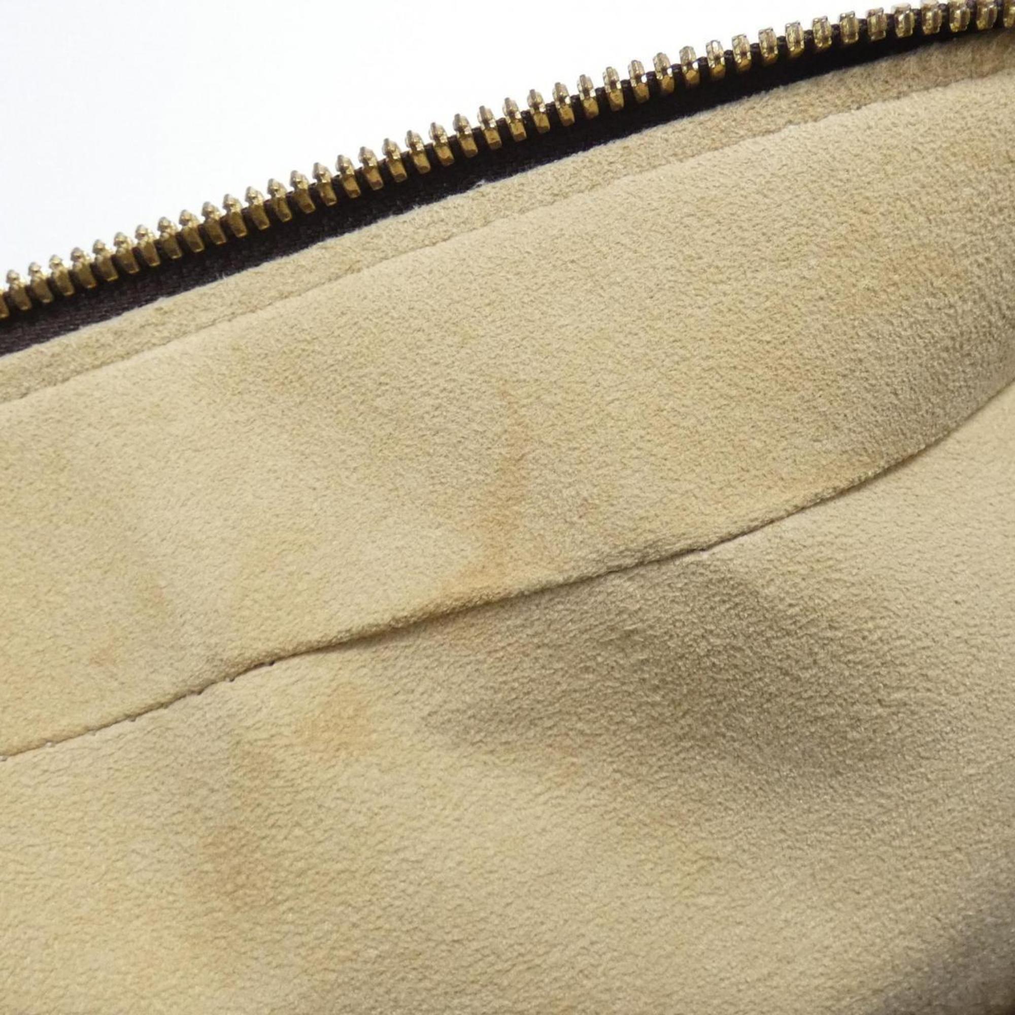 Louis Vuitton Monogram Marron Coated Canvas Shoulder Bag (Pre-Owned)