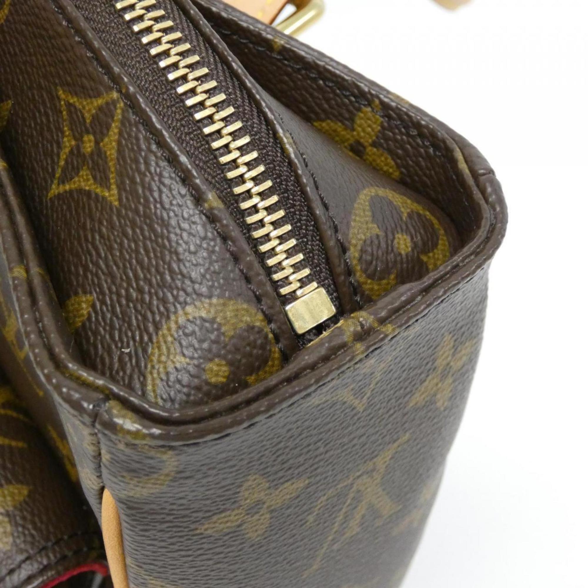 Louis Vuitton Marron Coated Canvas Handbag (Pre-Owned)