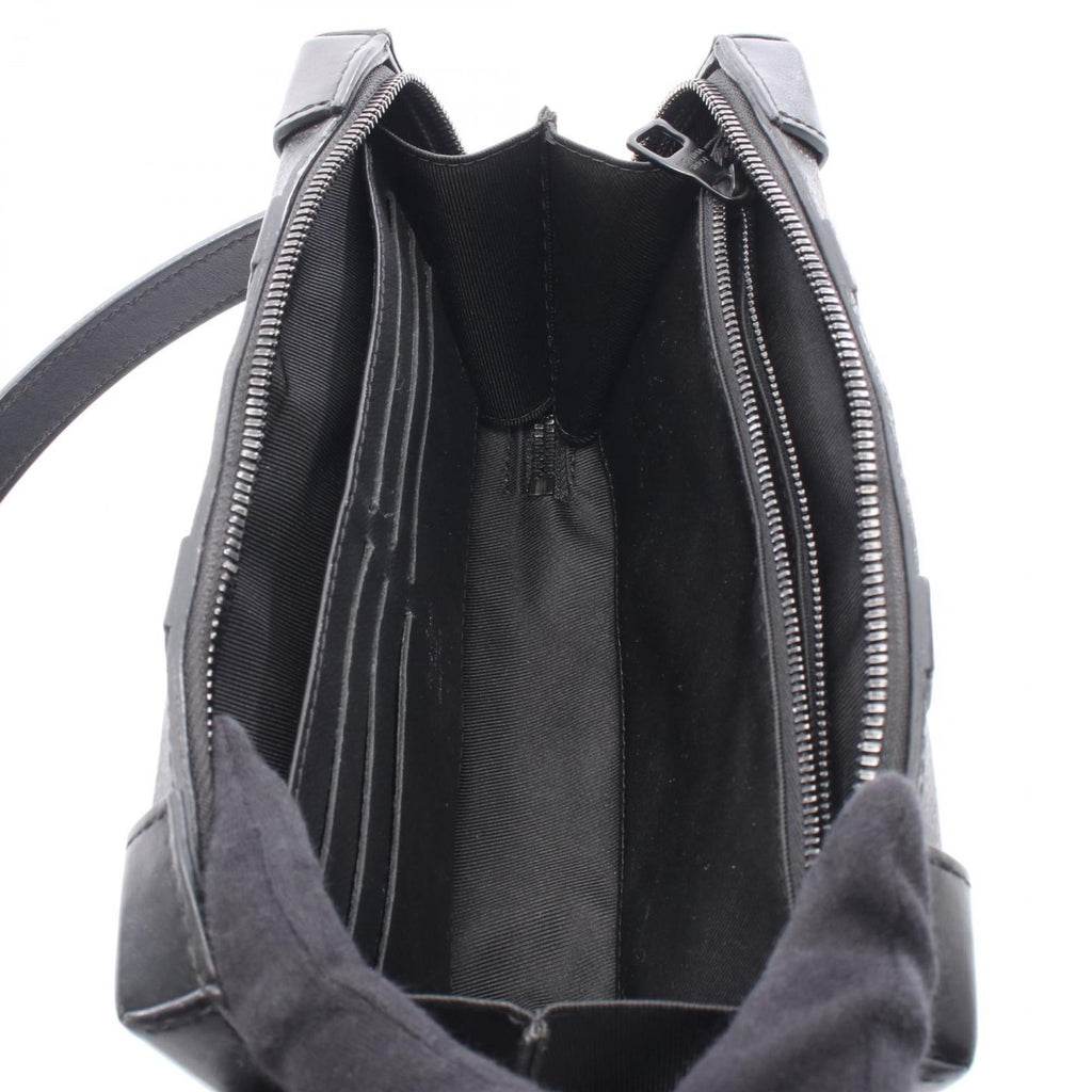 Louis Vuitton Black Coated Canvas Leather Shoulder Bag (Pre-Owned)
