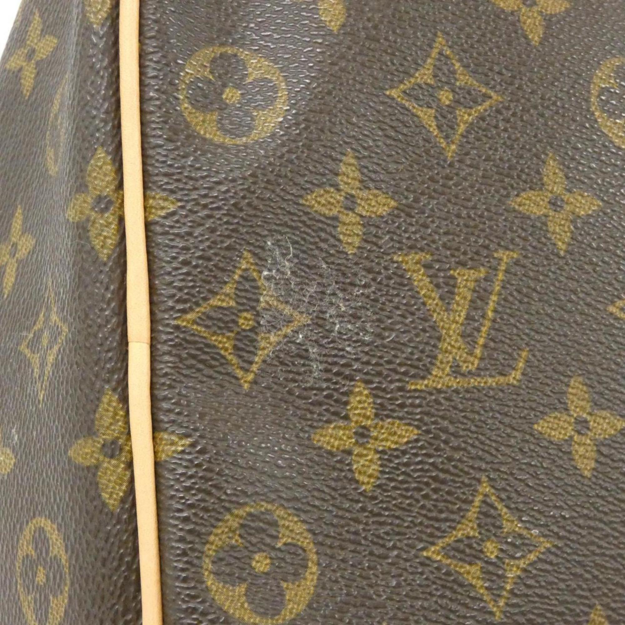 Louis Vuitton Brown Coated Canvas Boston Bag (Pre-Owned)