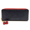 Louis Vuitton Monogram Empreinte Marine Rouge Navy Red Color Monogram Empreinte Long Wallet (Bi-Fold) (Pre-Owned)