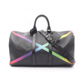 Louis Vuitton Black Multi-Color Noir Leather Boston Bag (Pre-Owned)