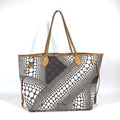 Louis Vuitton Brown Monogram White Monogram Shoulder Bag Tote Bag (Pre-Owned)