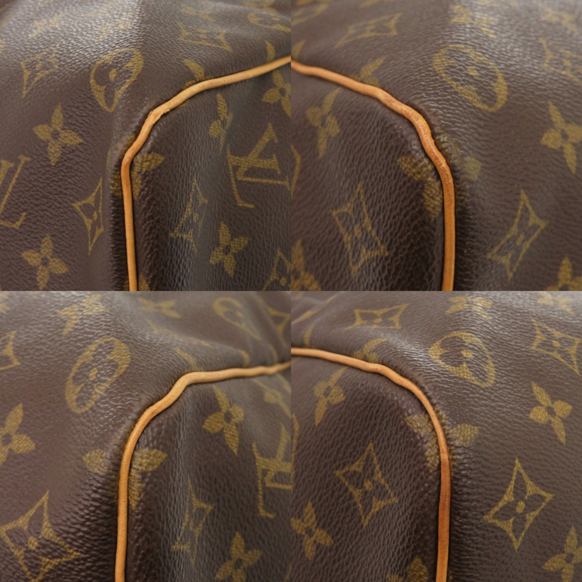 Louis Vuitton Brown Monogram Canvas Boston Bag (Pre-Owned)