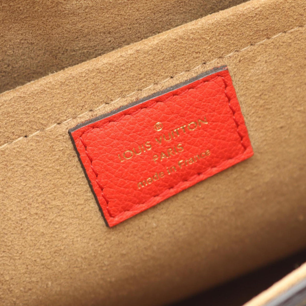 Louis Vuitton Brown Coquelicots Monogram Red Color Monogram Leather Handbag (Pre-Owned)