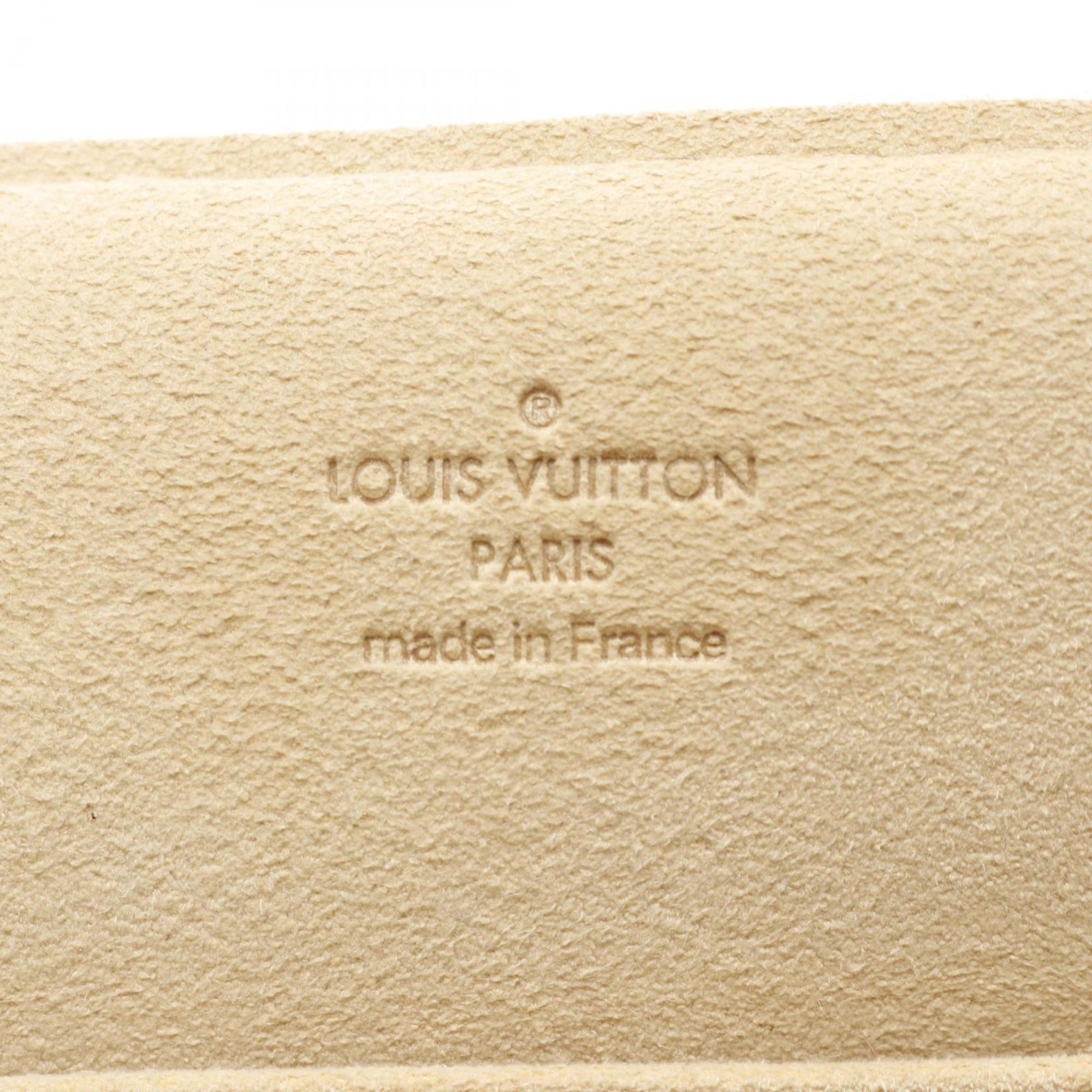Louis Vuitton Brown Coated Canvas Leather Shoulder Bag (Pre-Owned)