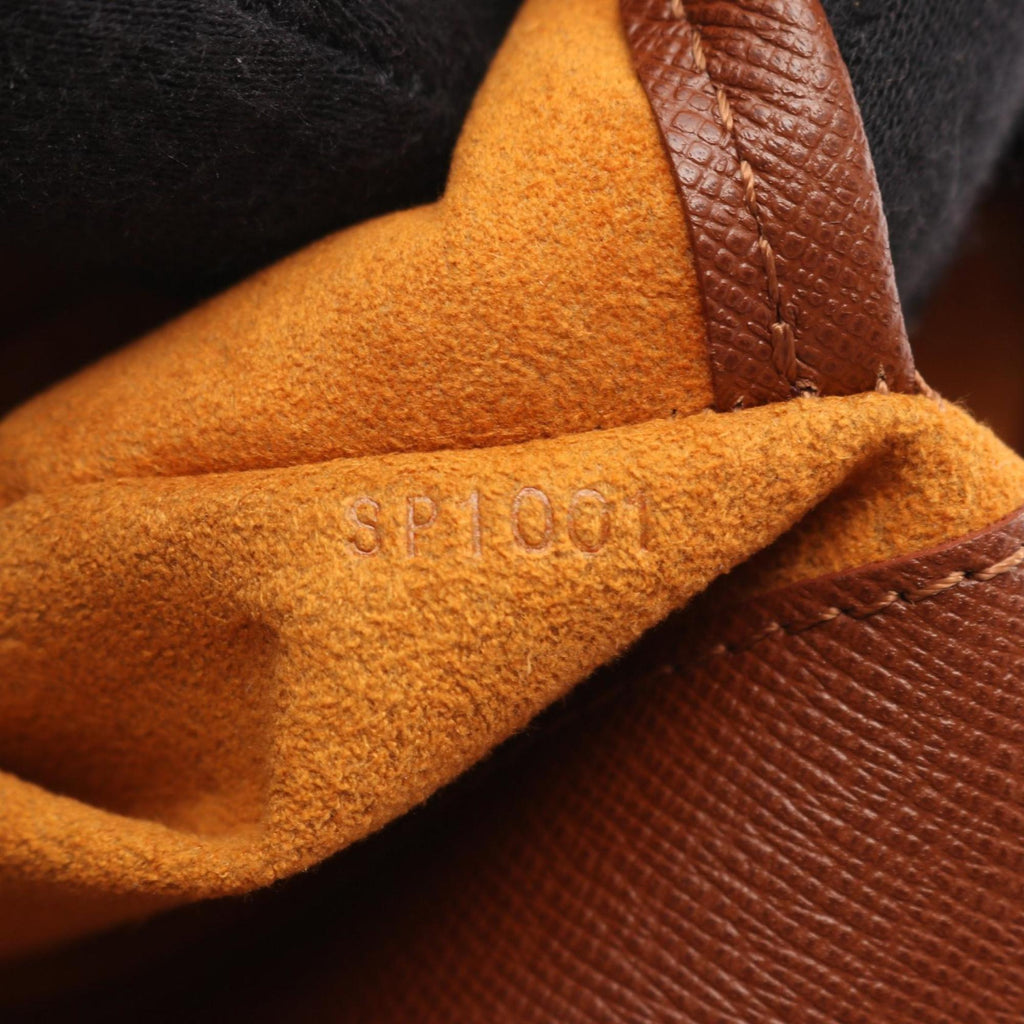 Louis Vuitton Brown Coated Canvas Leather Shoulder Bag (Pre-Owned)