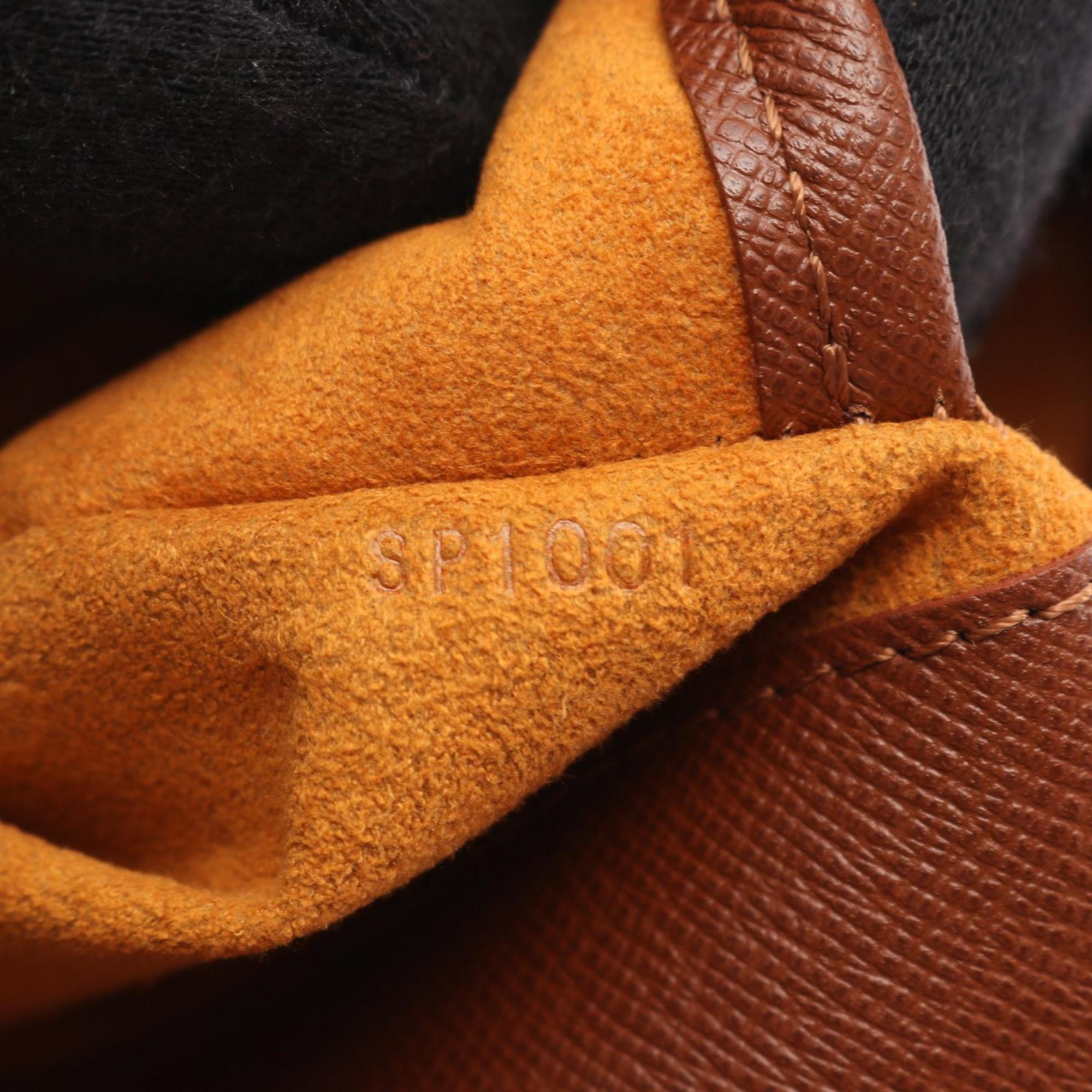 Louis Vuitton Brown Coated Canvas Leather Shoulder Bag (Pre-Owned)