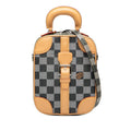 Louis Vuitton Brown Gray Pvc Leather Handbag Shoulder Bag (Pre-Owned)