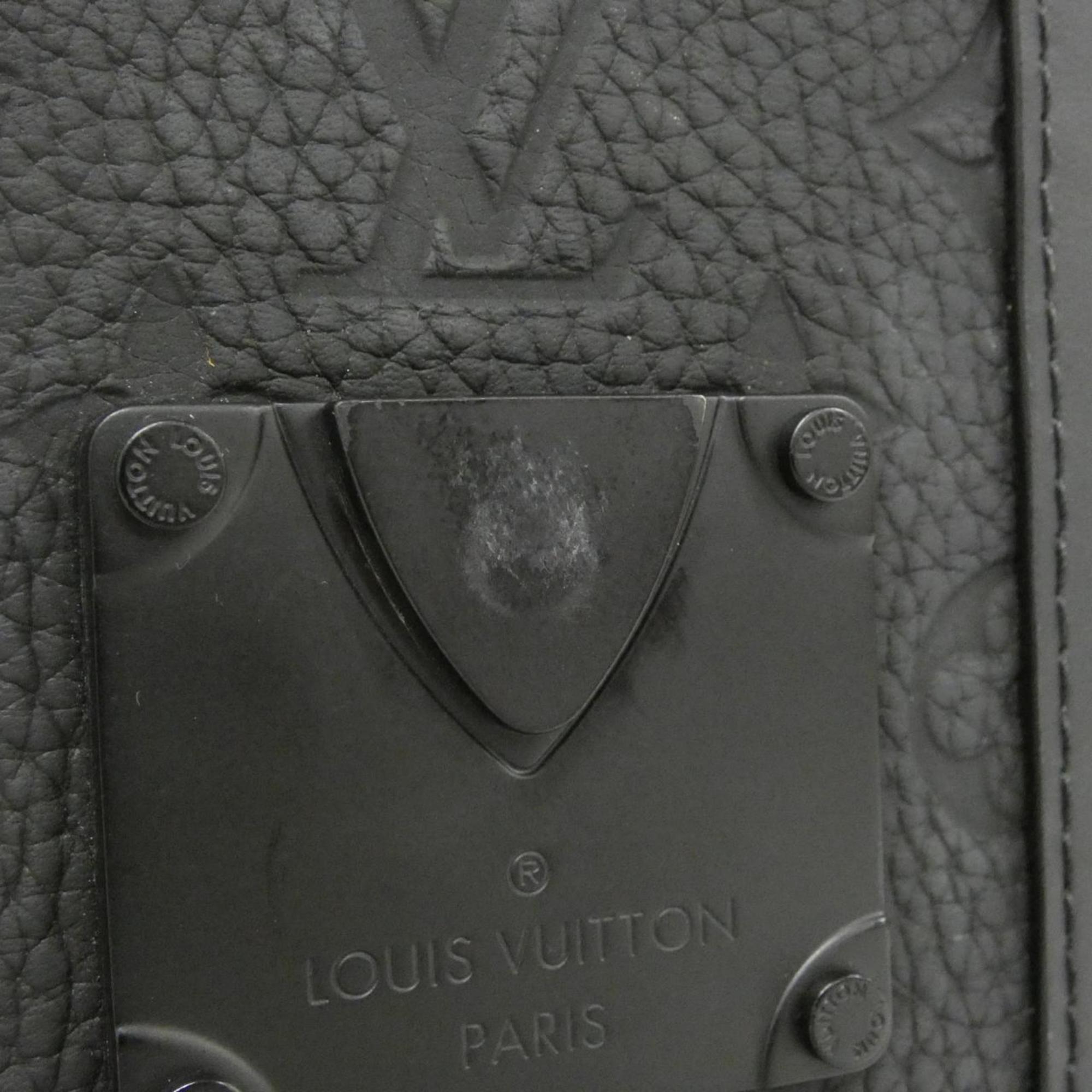 Louis Vuitton Black Leather Shoulder Bag (Pre-Owned)