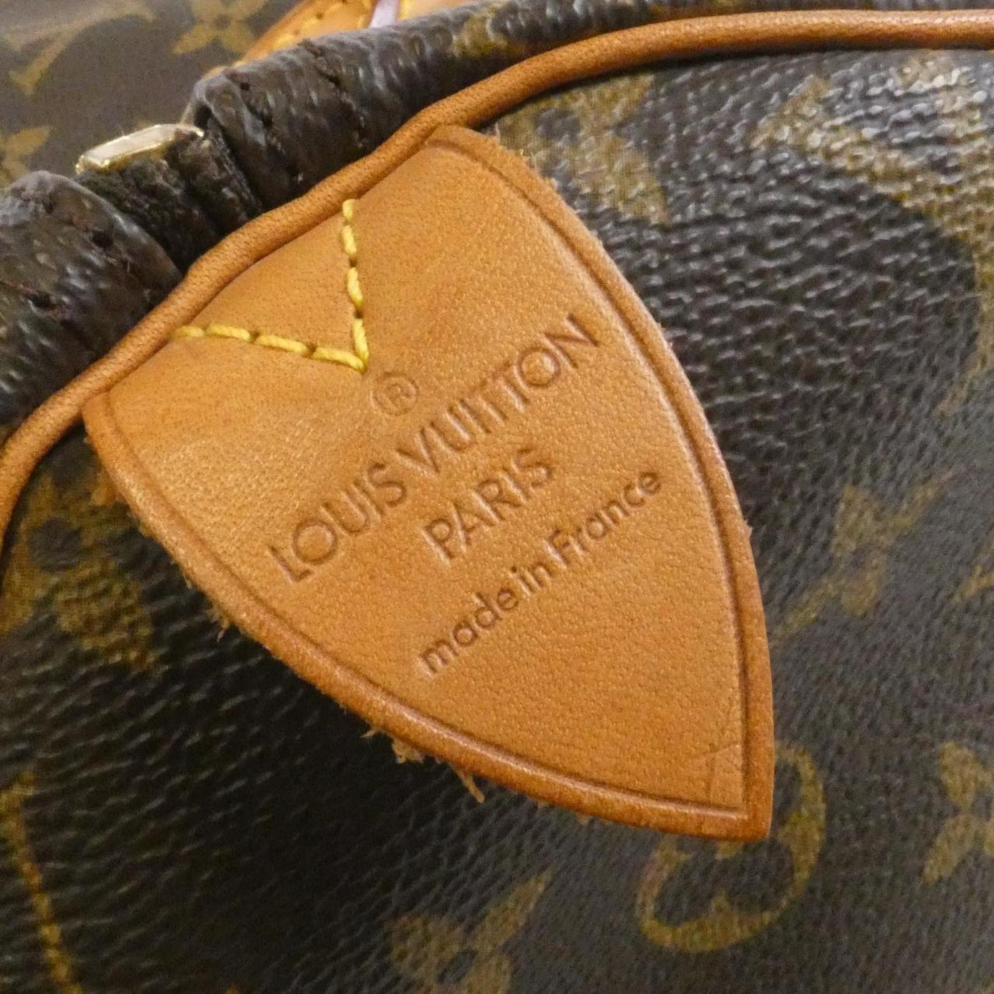 Louis Vuitton Marron Coated Canvas Boston Bag (Pre-Owned)