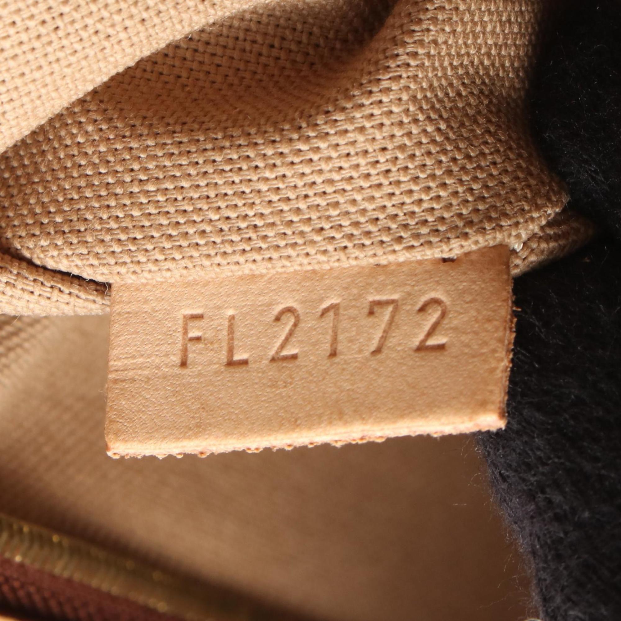 Louis Vuitton Brown Monogram Coated Canvas Leather Shoulder Bag (Pre-Owned)