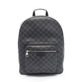 Louis Vuitton Black Coated Canvas Leather Backpack (Pre-Owned)