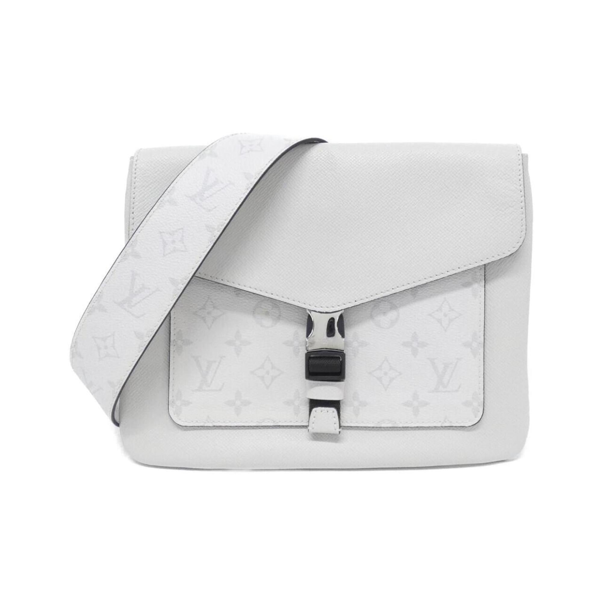 Louis Vuitton White Coated Canvas Shoulder Bag (Pre-Owned)
