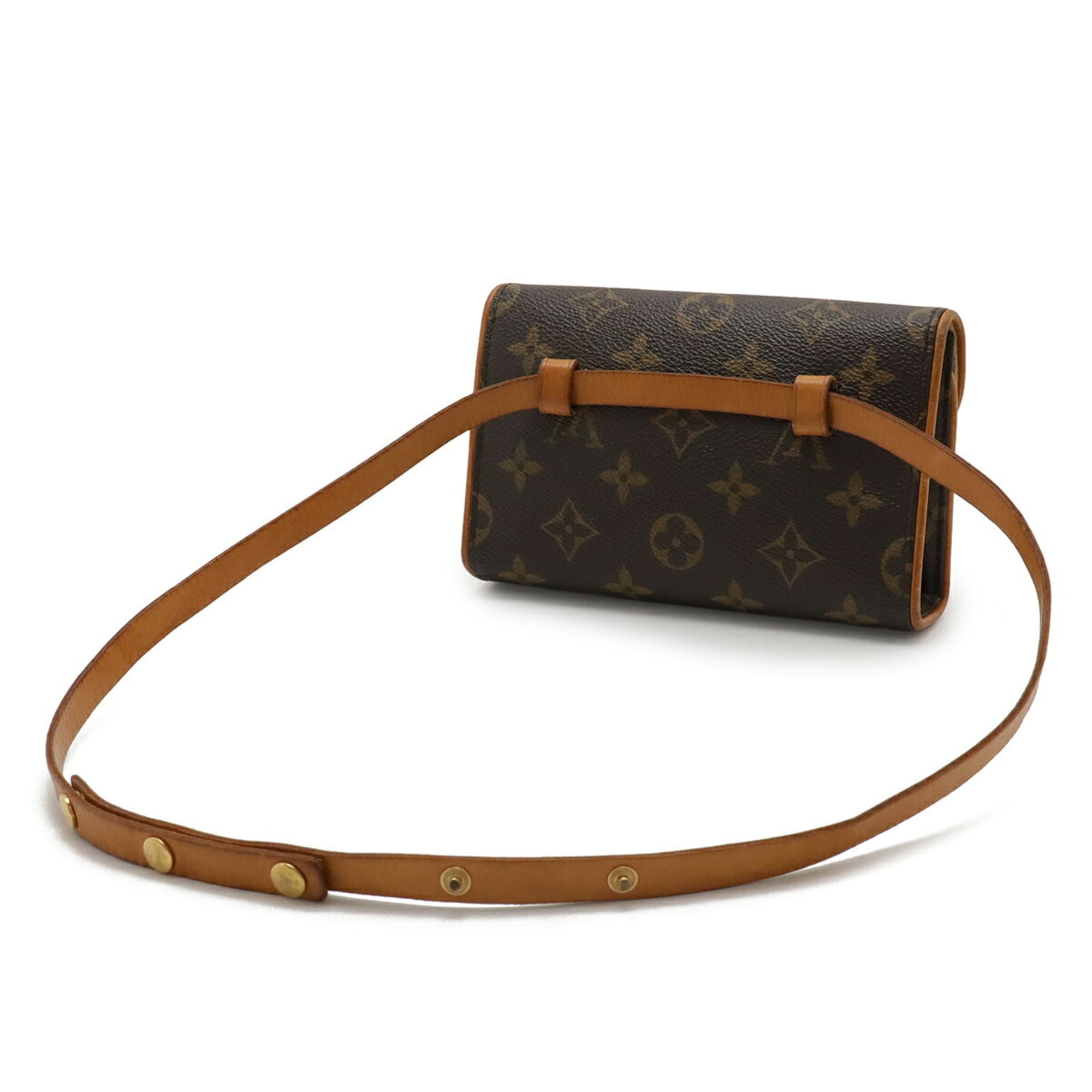 Louis Vuitton Brown Monogram White Monogram Clutch Bag Pochette Pouch (Pre-Owned)