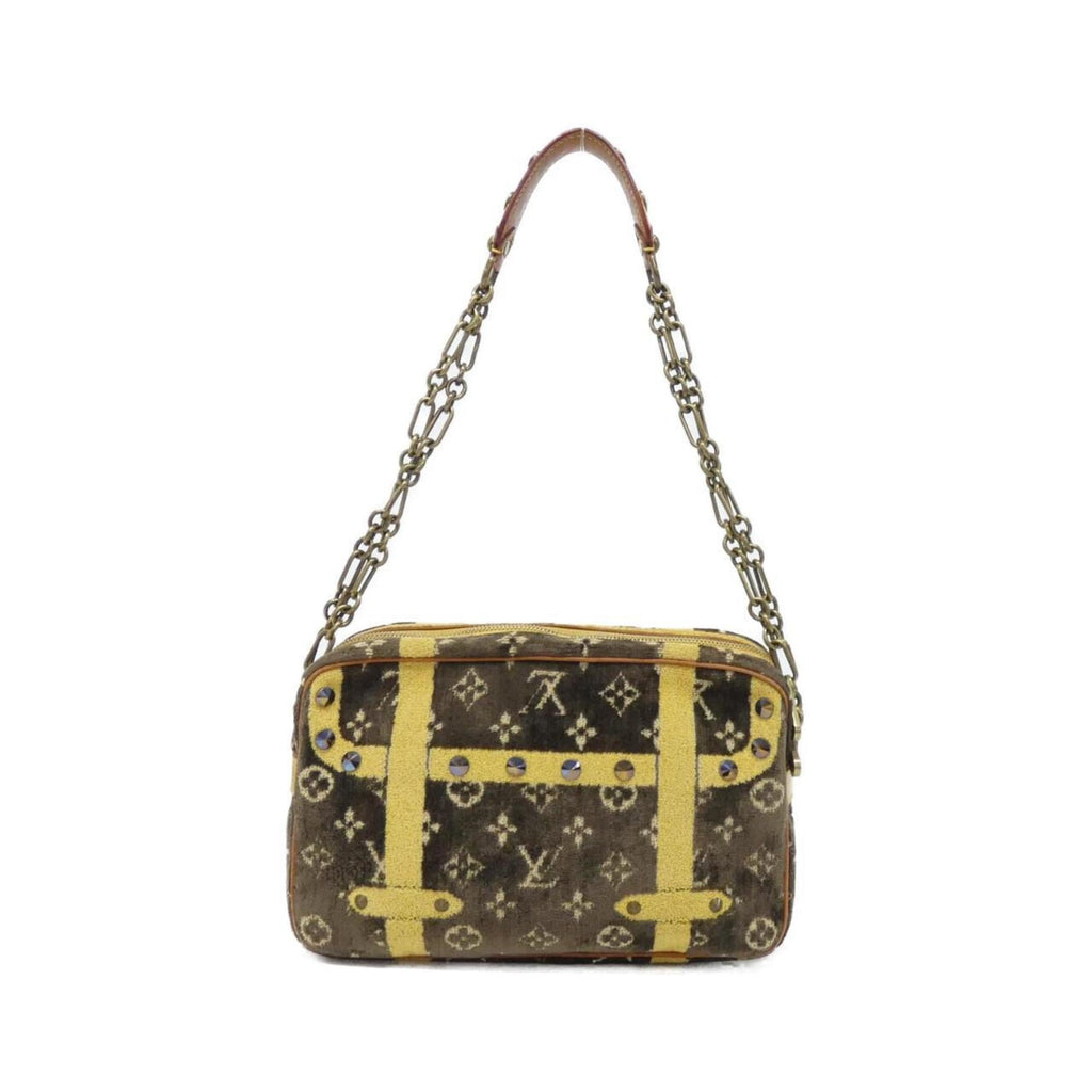 Louis Vuitton Brown Marron Pile Fabric Shoulder Bag (Pre-Owned)