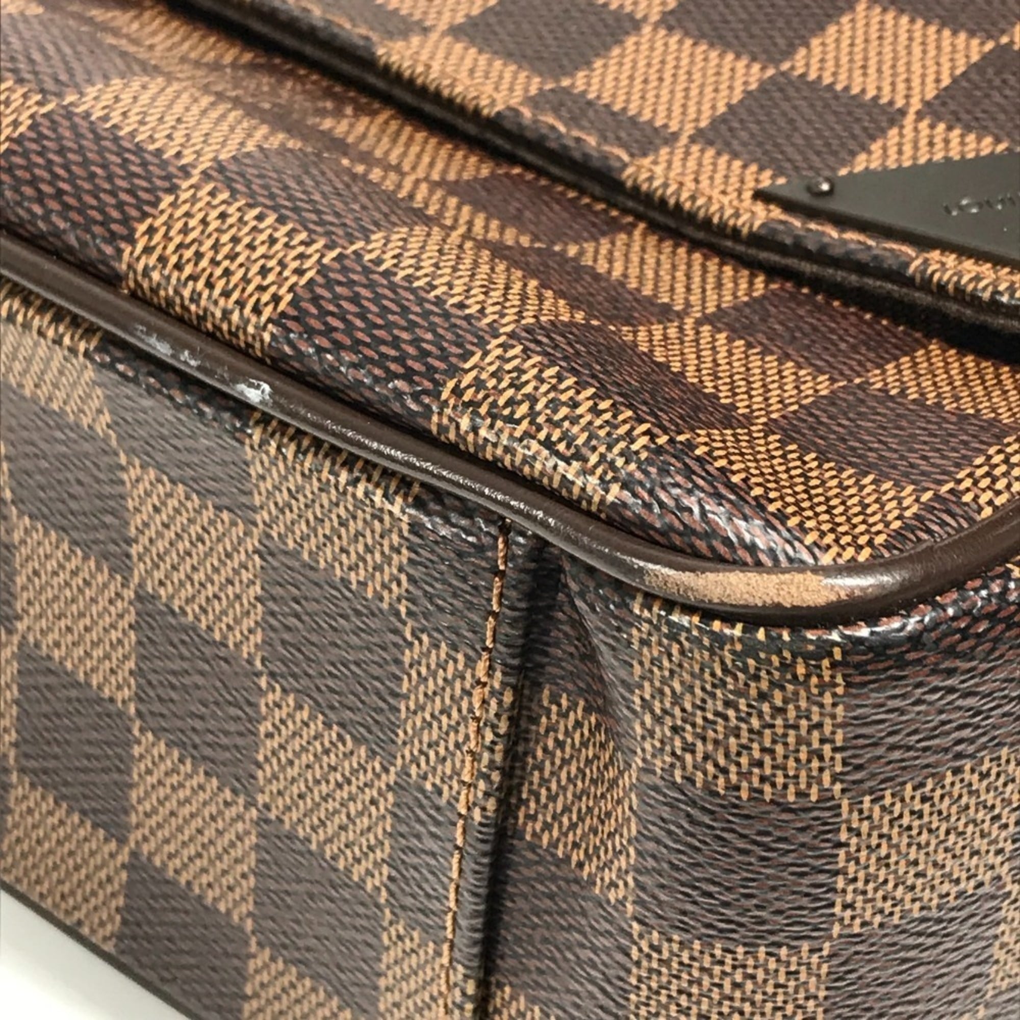 Louis Vuitton Damier Brown Ebene Damier Canvas Messenger Bag Shoulder Bag (Pre-Owned)