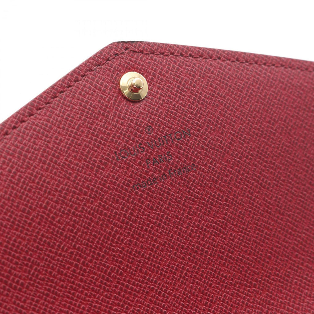 Louis Vuitton Brown Fuchsia Monogram Pink Monogram Long Wallet (Bi-Fold) (Pre-Owned)