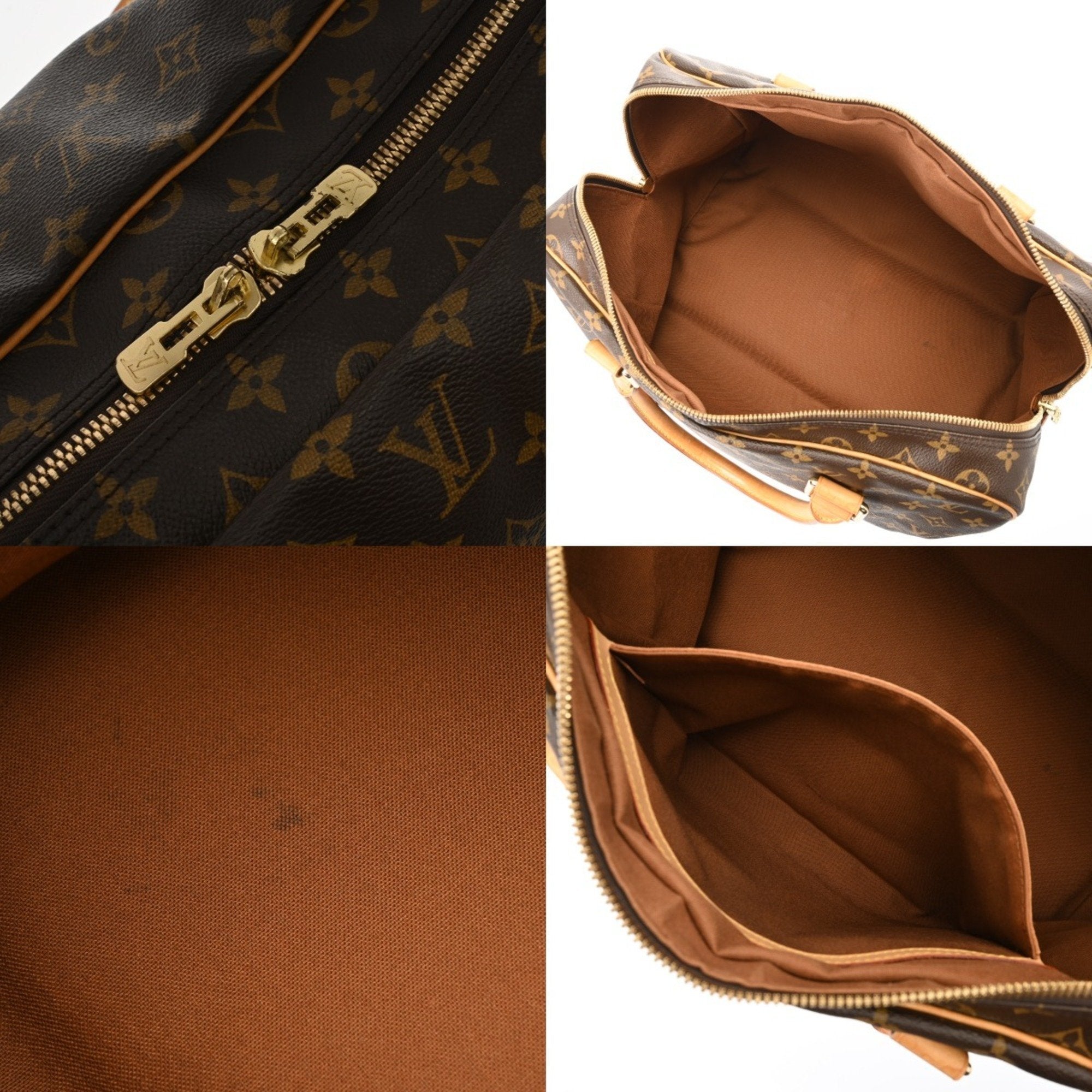 Louis Vuitton Brown Monogram Canvas Boston Bag (Pre-Owned)