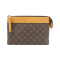 Louis Vuitton Monogram Marron Coated Canvas Pochette (Pre-Owned)