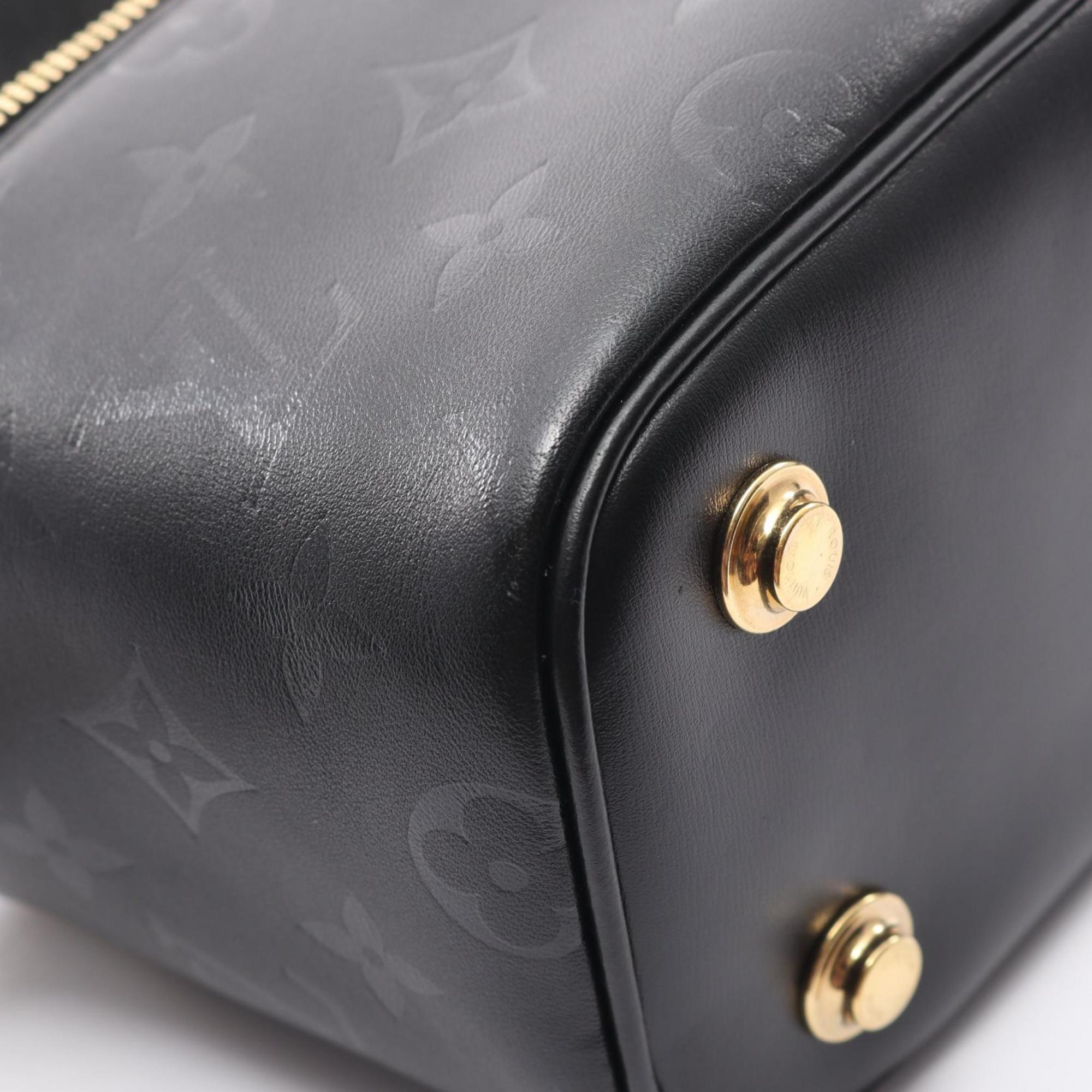 Louis Vuitton Black Leather Handbag (Pre-Owned)