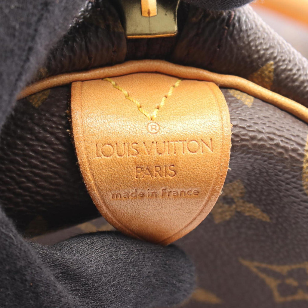 Louis Vuitton Brown Coated Canvas Leather Boston Bag (Pre-Owned)