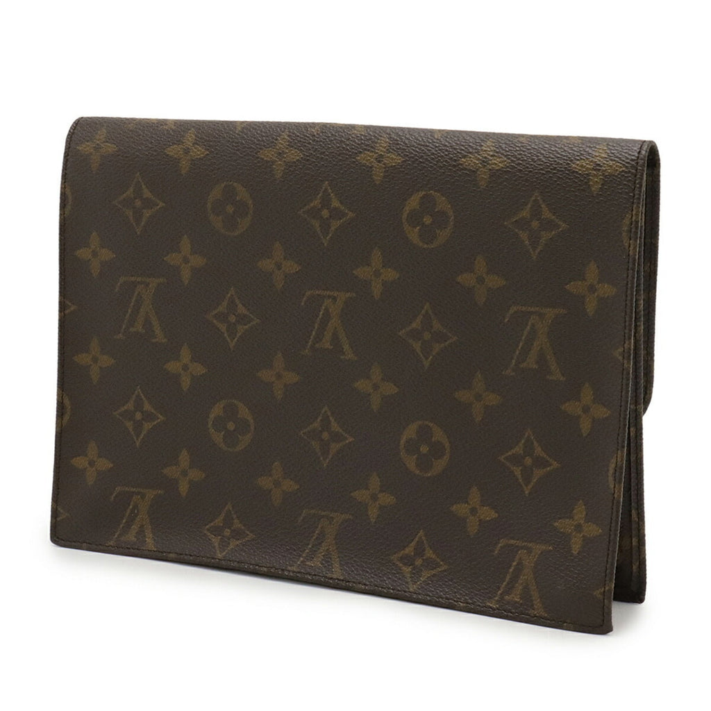 Louis Vuitton Brown Monogram Monogram Clutch Bag Pochette Pouch (Pre-Owned)