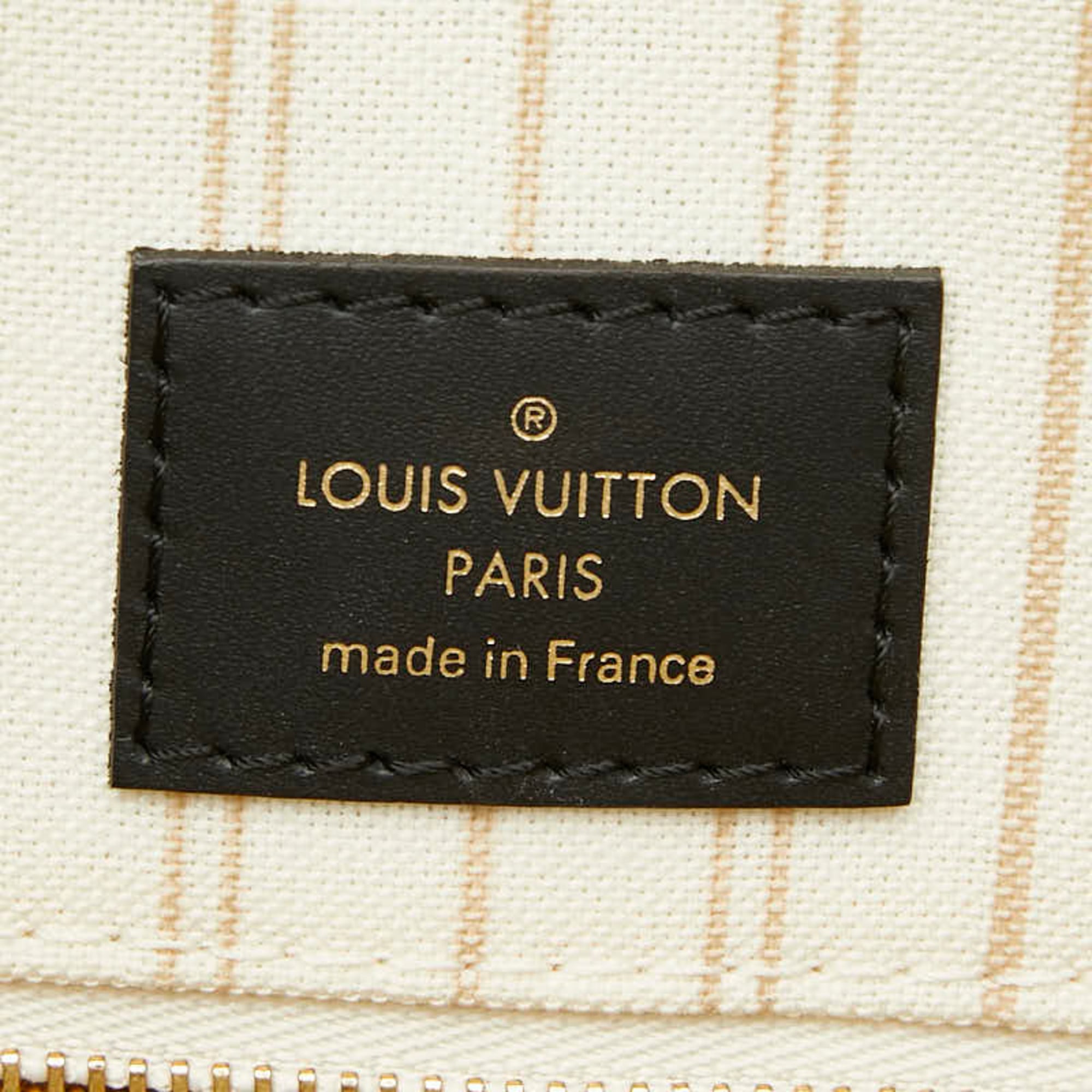 Louis Vuitton Black Brown Lv Off White Pvc Leather Shoulder Bag Tote Bag (Pre-Owned)