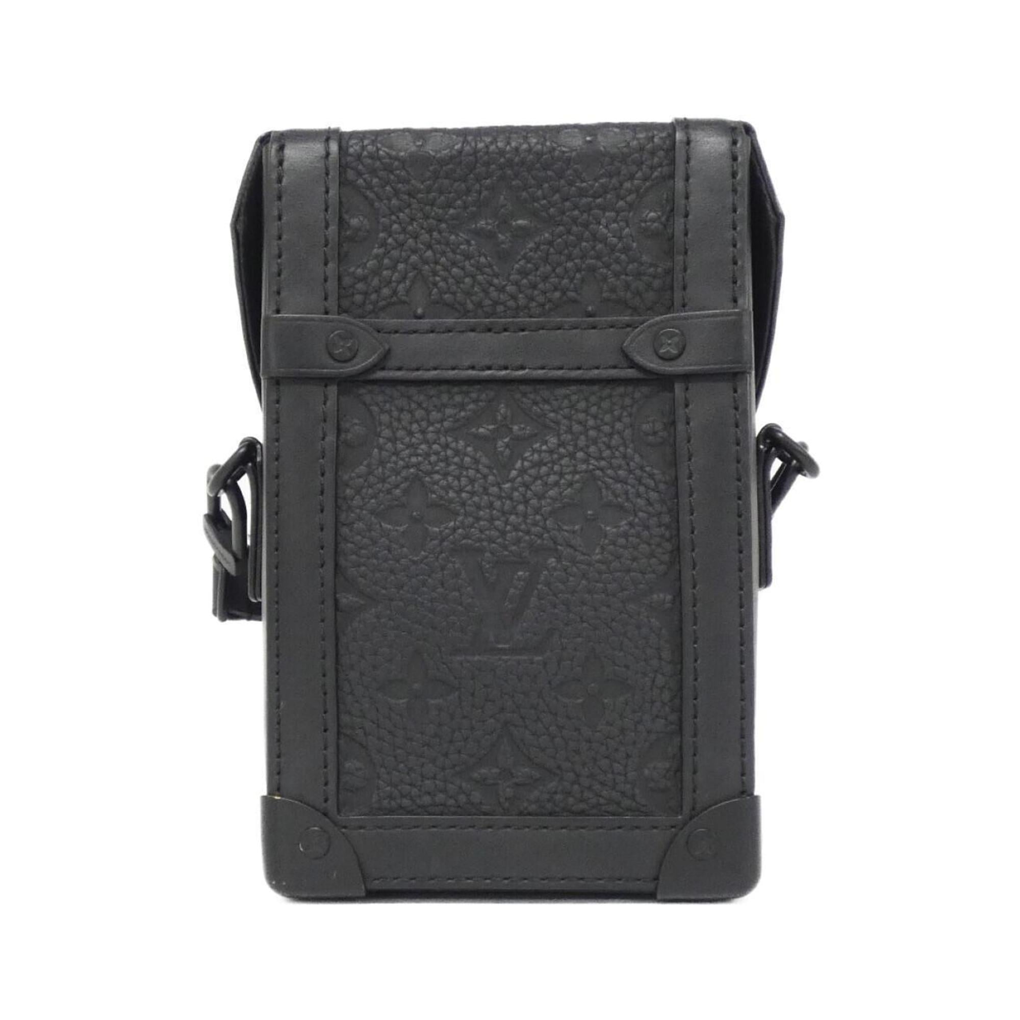 Louis Vuitton Black Leather Shoulder Bag (Pre-Owned)