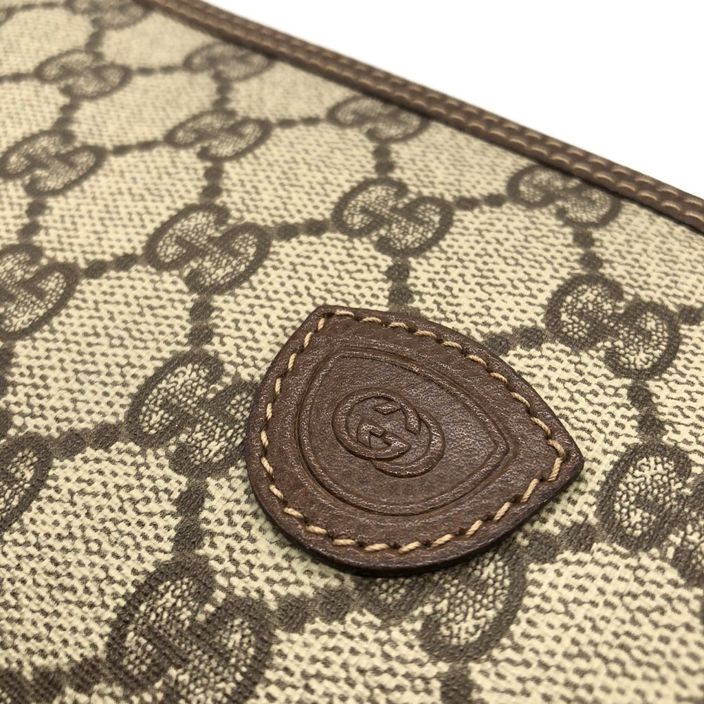 Interlocking G Patch Wristlet Messenger Bag GG Coated Canvas Small