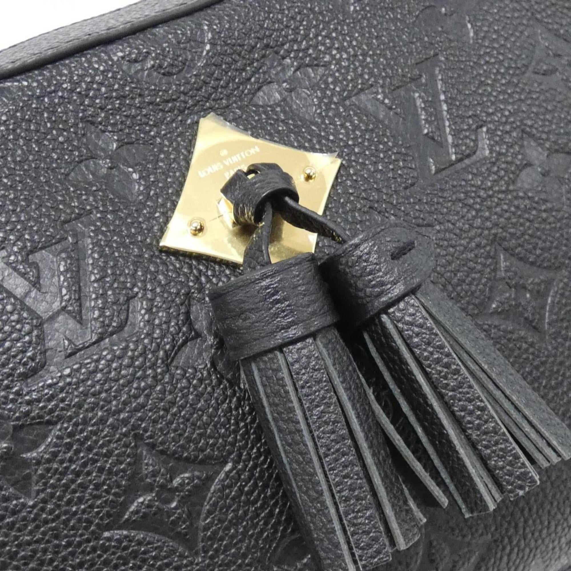 Louis Vuitton Black Leather Shoulder Bag (Pre-Owned)