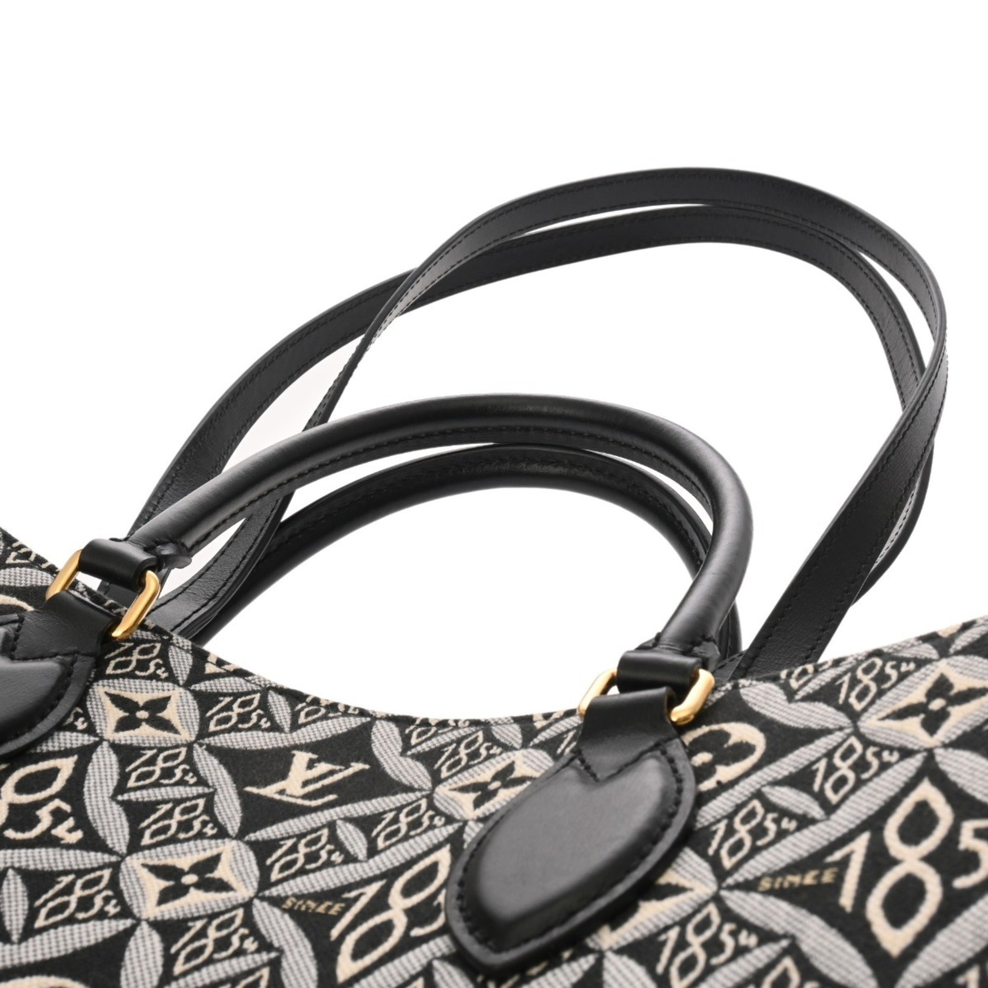Louis Vuitton Black White Monogram Handbag (Pre-Owned)