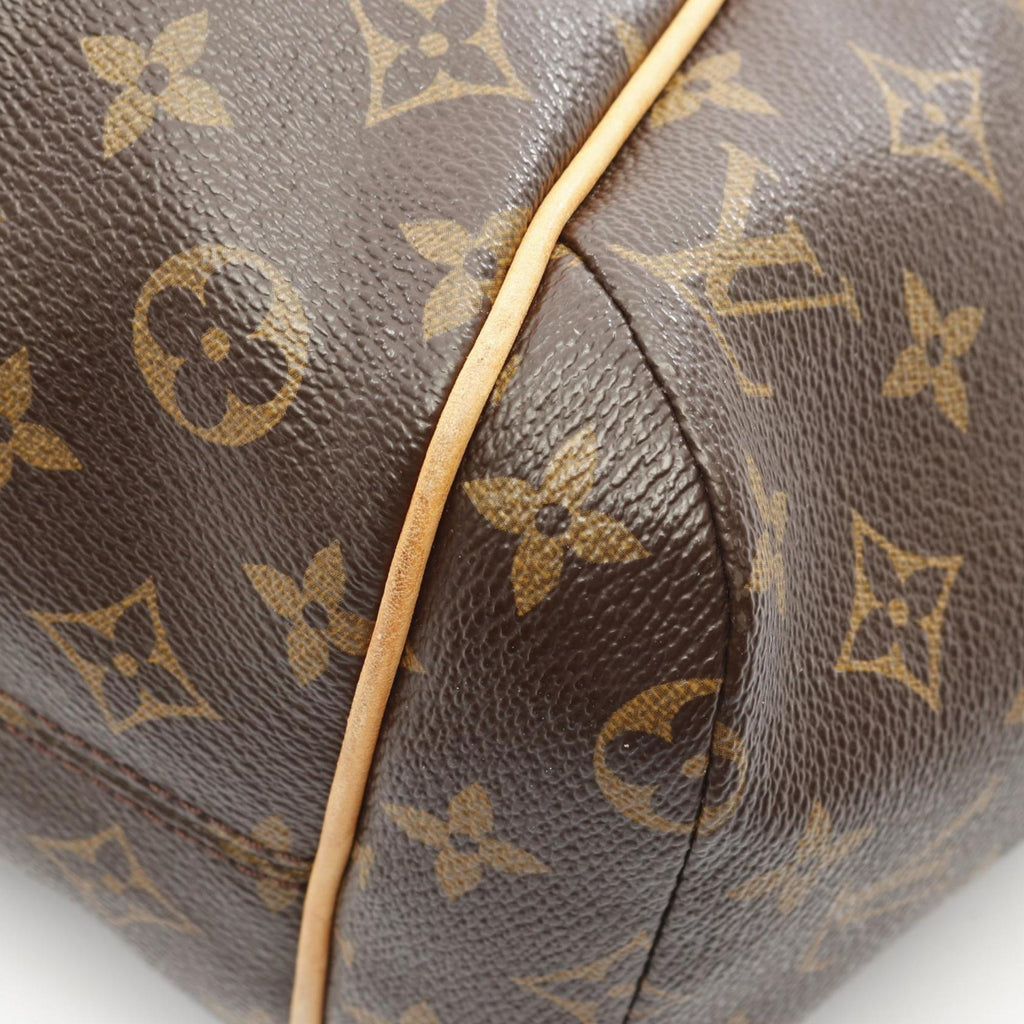 Louis Vuitton Brown Monogram Pvc Coated Canvas Leather Tote Bag (Pre-Owned)