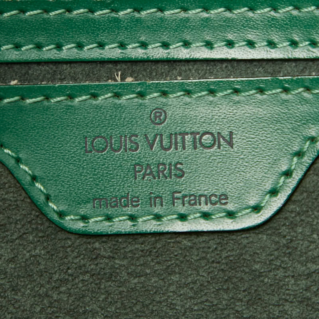 Louis Vuitton Epi Borneo Green Leather Handbag Shoulder Bag (Pre-Owned)