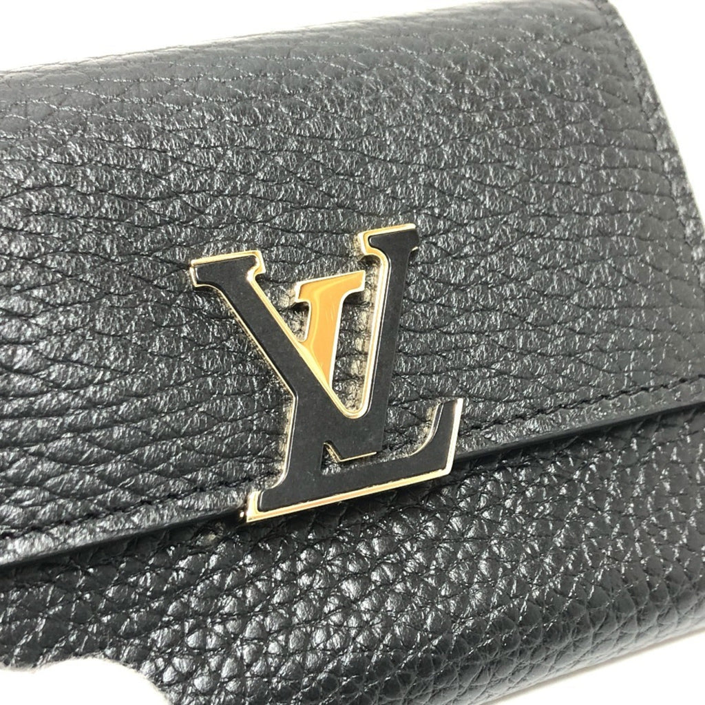 Louis Vuitton Bicolor Black Noir Pink Leather Coin Purse/Coin Case (Pre-Owned)