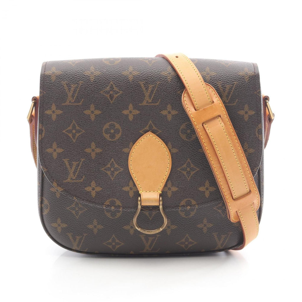 Louis Vuitton Brown Coated Canvas Leather Shoulder Bag (Pre-Owned)