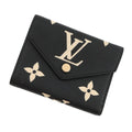 Louis Vuitton Beige Bicolor Black Monogram Monogram Empreinte Wallet (Tri-Fold) (Pre-Owned)