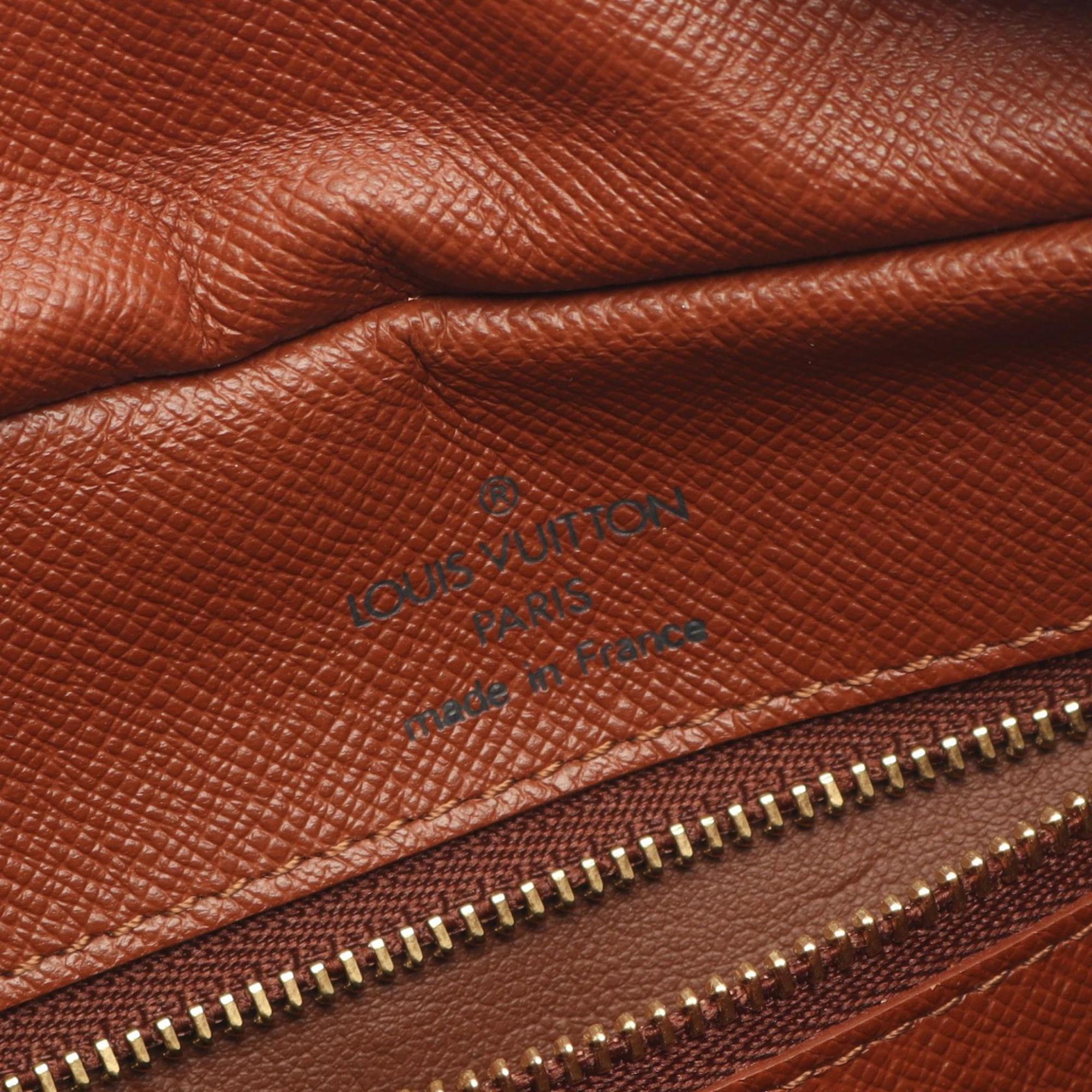 Louis Vuitton Brown Monogram Coated Canvas Leather Shoulder Bag (Pre-Owned)