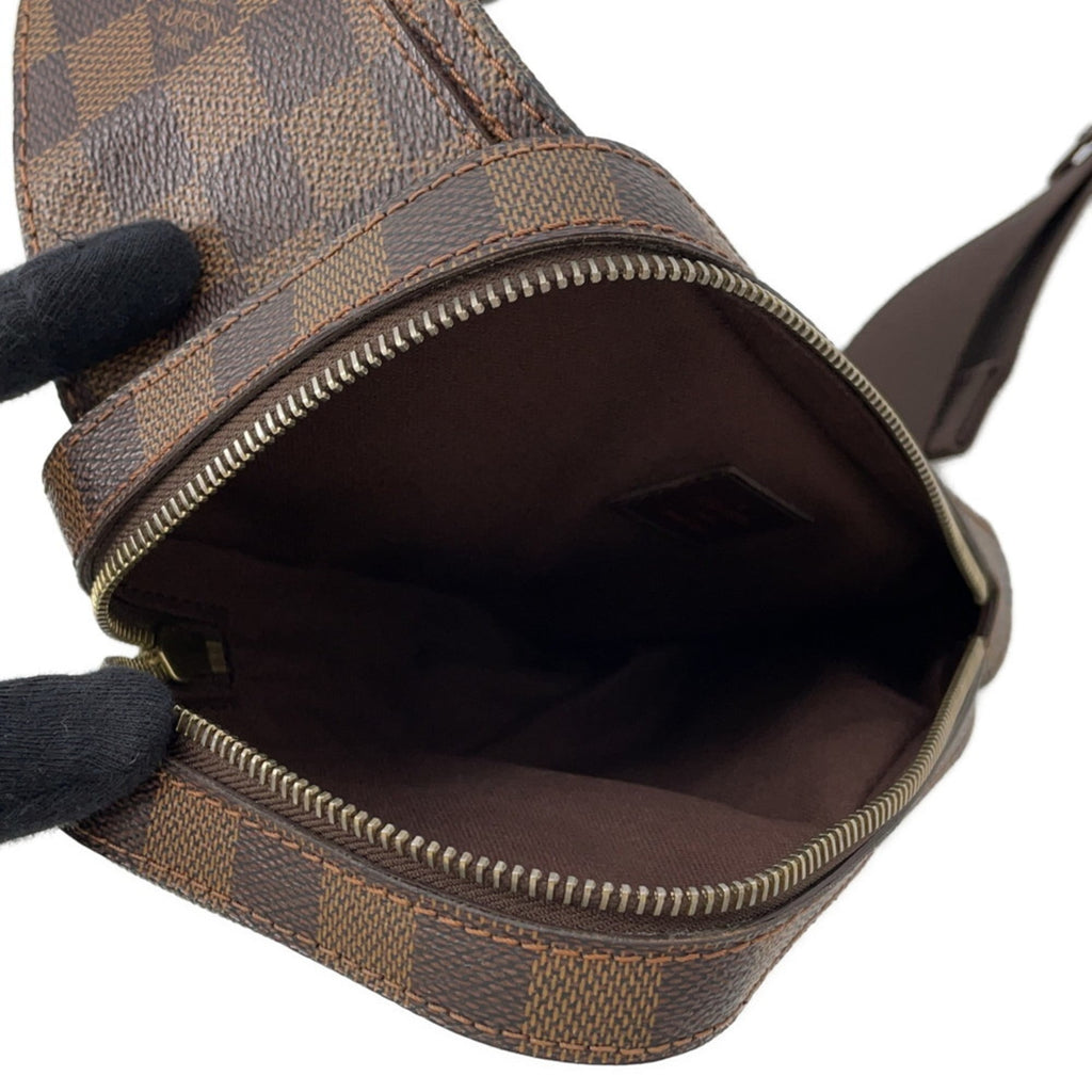 Louis Vuitton Damier Brown Damier Canvas Ebene Red Color Shoulder Bag Sling Bag (Pre-Owned)