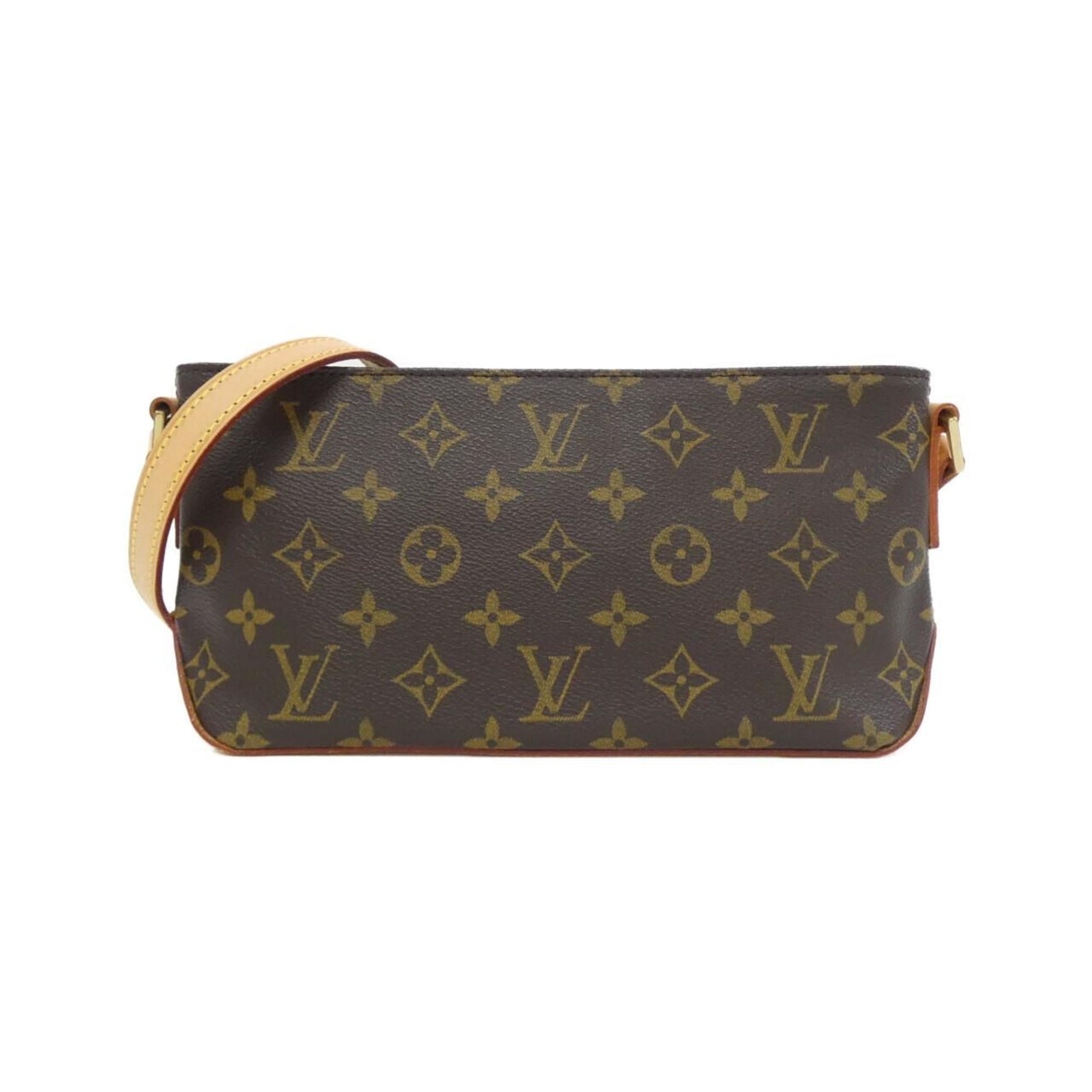 Louis Vuitton Marron Coated Canvas Shoulder Bag (Pre-Owned)