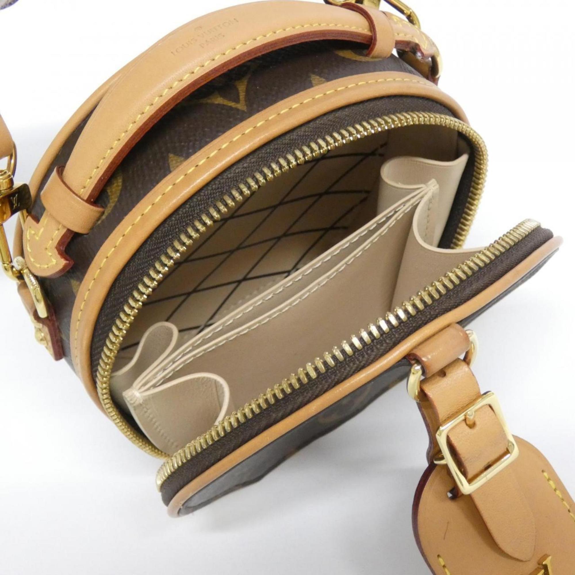 Louis Vuitton Marron Coated Canvas Shoulder Bag (Pre-Owned)