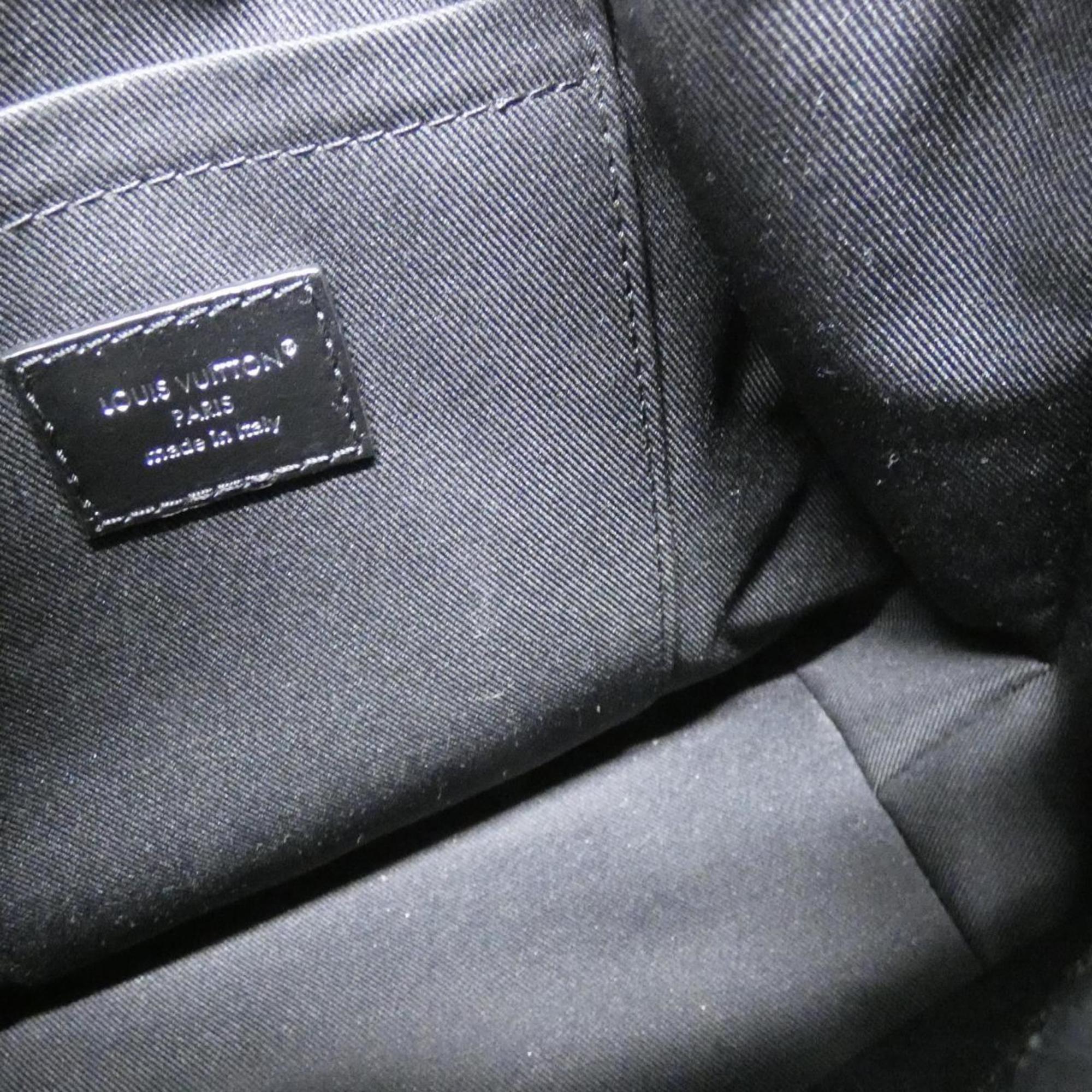 Louis Vuitton Black Leather Shoulder Bag (Pre-Owned)